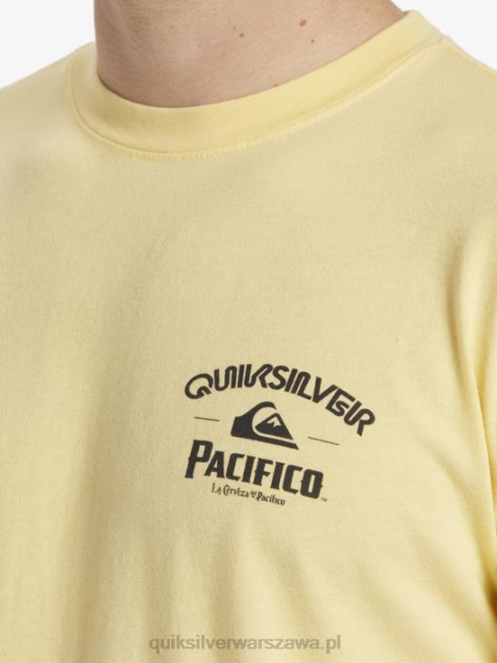 mężczyźni Quiksilver x Pacifico koszulka z blokadą 4DBV2 złoto