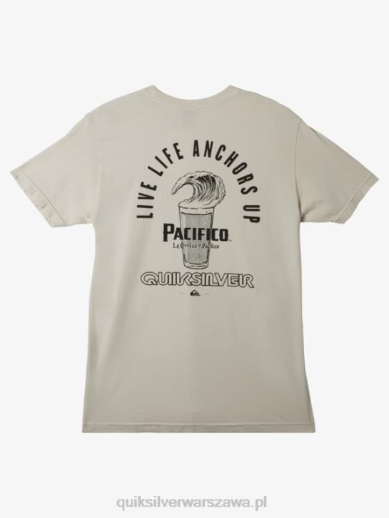 mężczyźni Quiksilver x Pacifico nie walcz z piankową koszulką 4DBV11 kamień