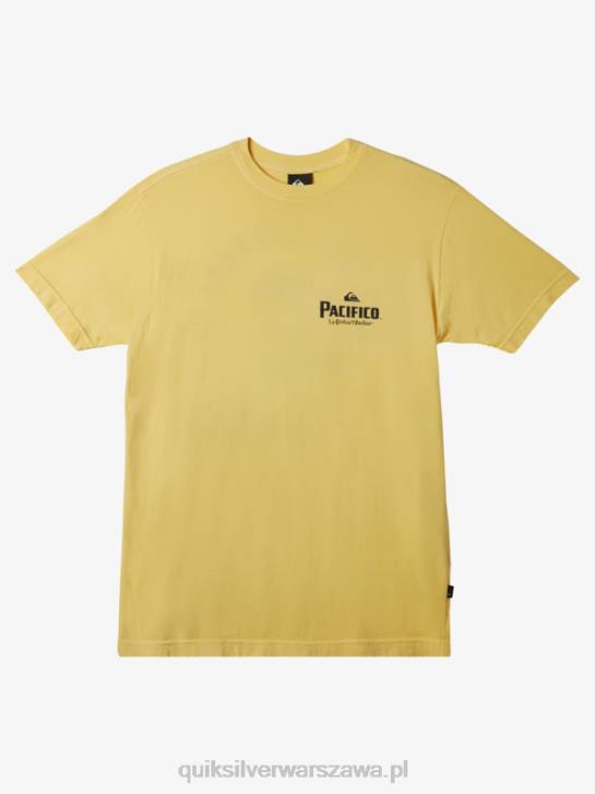 mężczyźni Quiksilver x Pacifico nie walcz z piankową koszulką 4DBV12 złoto
