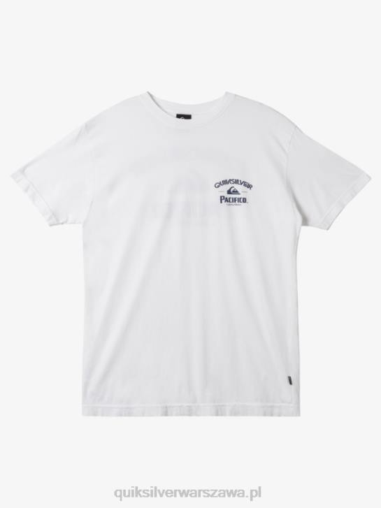 mężczyźni Quiksilver x Pacifico prosta koszulka strzelca 4DBV7 biały