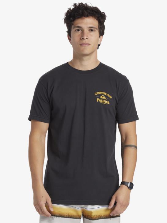 mężczyźni Quiksilver x Pacifico prosta koszulka strzelca 4DBV8 asfalt