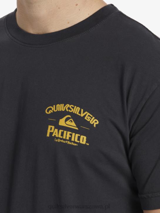 mężczyźni Quiksilver x Pacifico prosta koszulka strzelca 4DBV8 asfalt