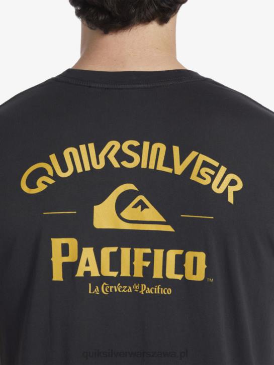 mężczyźni Quiksilver x Pacifico prosta koszulka strzelca 4DBV8 asfalt