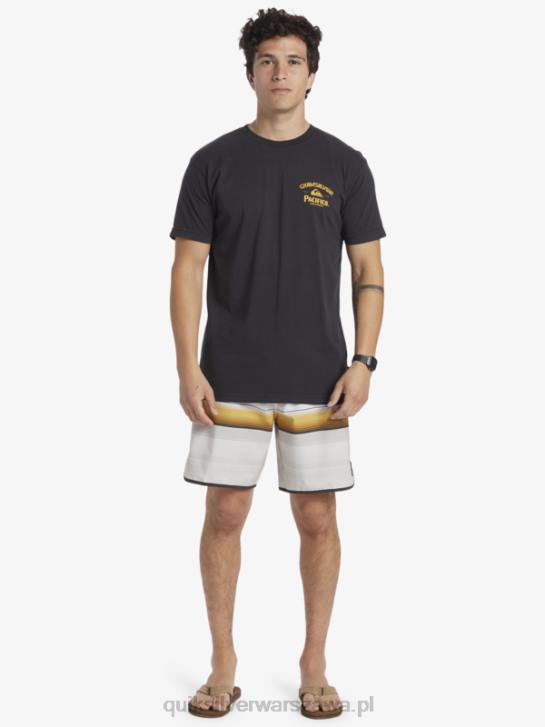 mężczyźni Quiksilver x Pacifico prosta koszulka strzelca 4DBV8 asfalt