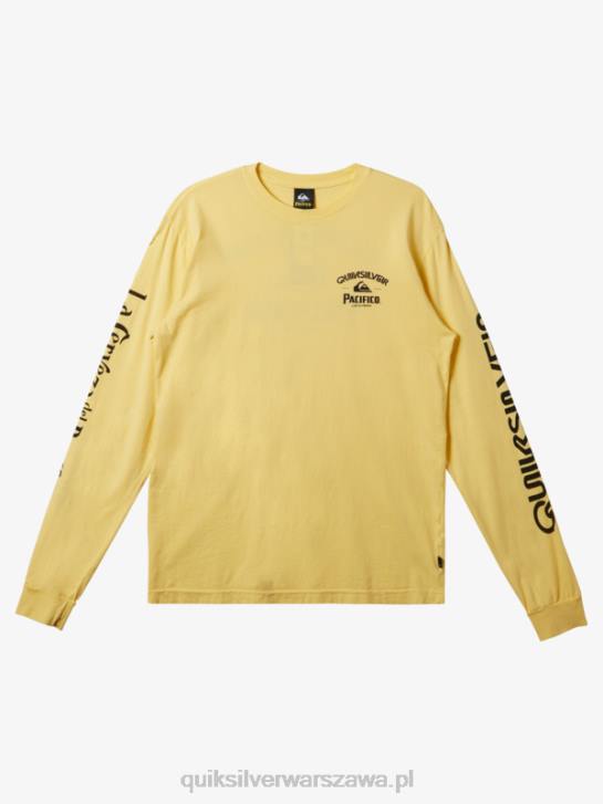 mężczyźni Quiksilver x Pacifico prosta koszulka z długim rękawem 4DBV5 złoto