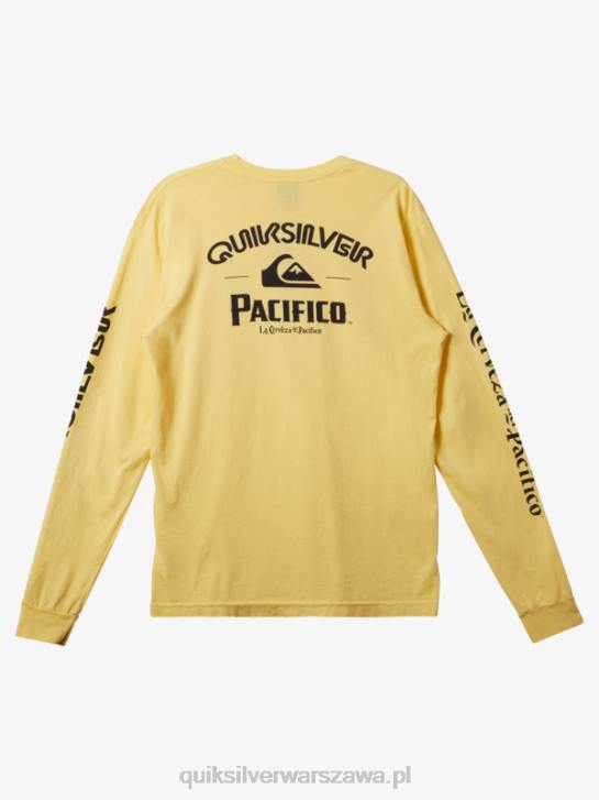 mężczyźni Quiksilver x Pacifico prosta koszulka z długim rękawem 4DBV5 złoto