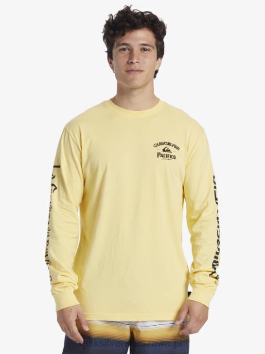 mężczyźni Quiksilver x Pacifico prosta koszulka z długim rękawem 4DBV5 złoto