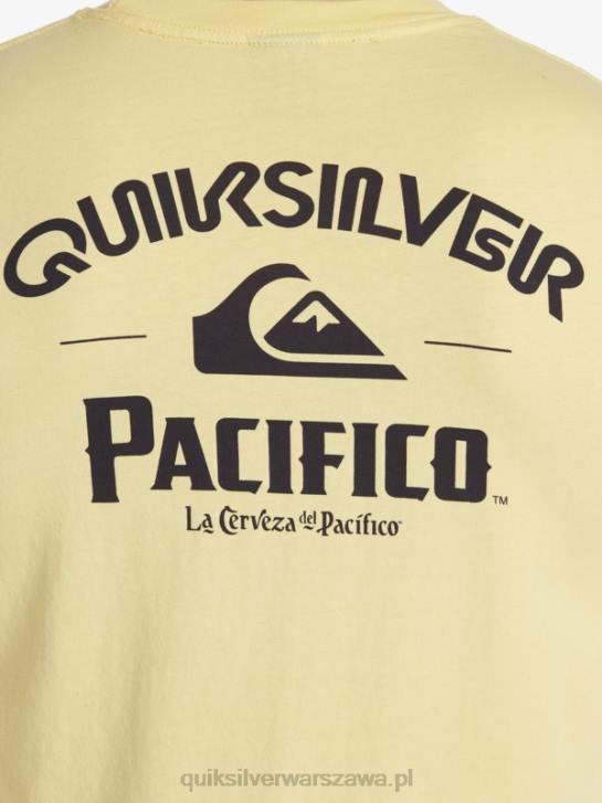 mężczyźni Quiksilver x Pacifico prosta koszulka z długim rękawem 4DBV5 złoto