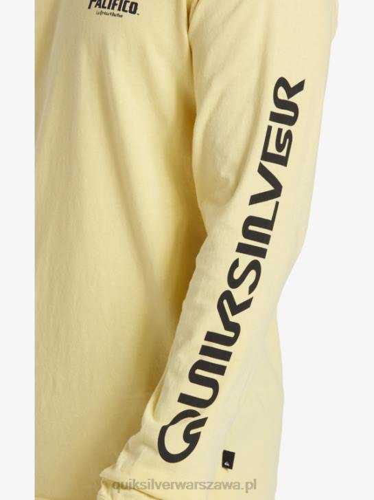 mężczyźni Quiksilver x Pacifico prosta koszulka z długim rękawem 4DBV5 złoto