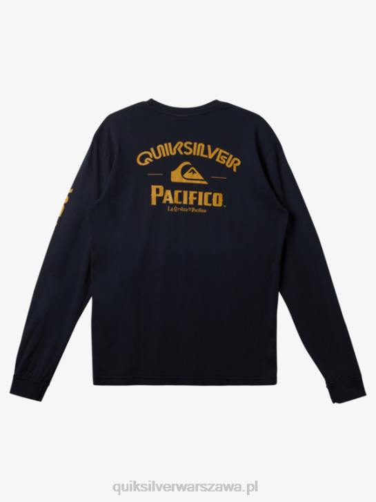 mężczyźni Quiksilver x Pacifico prosta koszulka z długim rękawem 4DBV6 granatowa marynarka