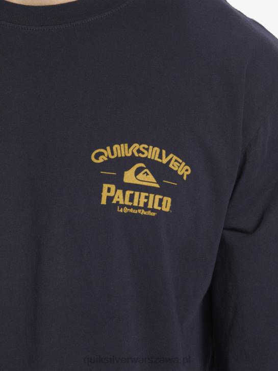 mężczyźni Quiksilver x Pacifico prosta koszulka z długim rękawem 4DBV6 granatowa marynarka