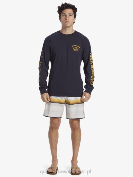 mężczyźni Quiksilver x Pacifico prosta koszulka z długim rękawem 4DBV6 granatowa marynarka