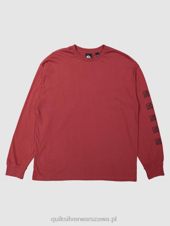 mężczyźni Quiksilver x Stab organiczna koszulka z długim rękawem 4DBV1844 wino rubinowe