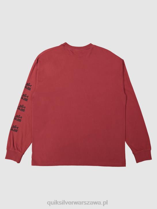 mężczyźni Quiksilver x Stab organiczna koszulka z długim rękawem 4DBV1844 wino rubinowe