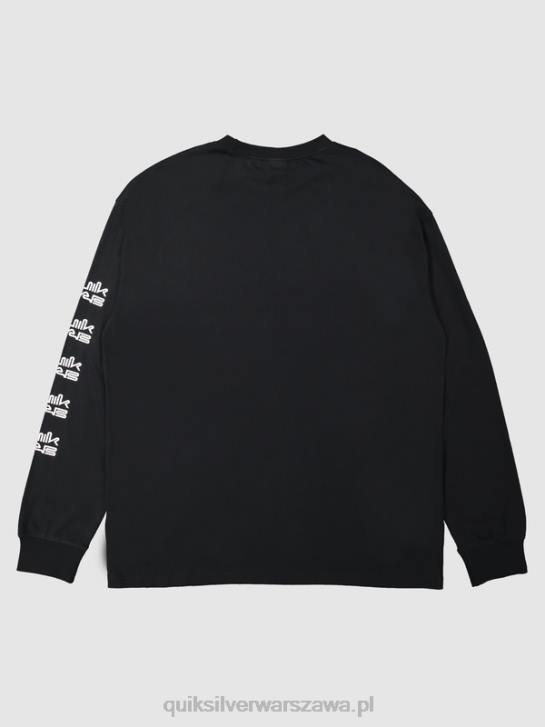 mężczyźni Quiksilver x Stab organiczna koszulka z długim rękawem 4DBV1845 czarny