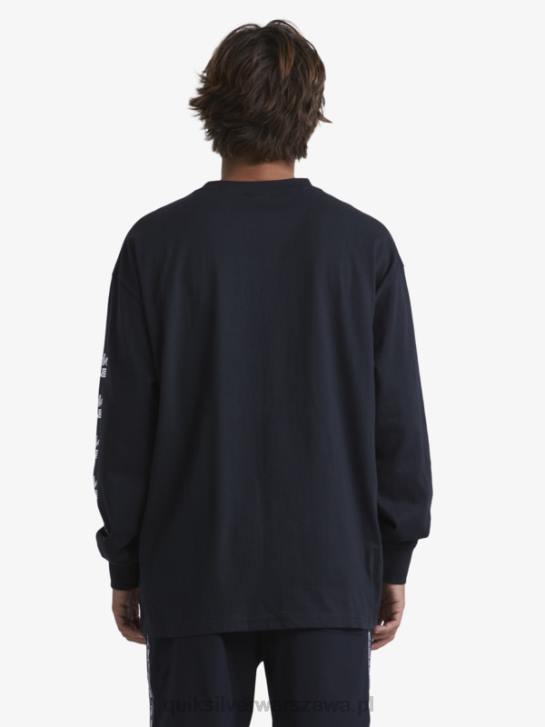 mężczyźni Quiksilver x Stab organiczna koszulka z długim rękawem 4DBV1845 czarny