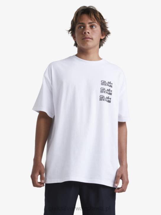 mężczyźni Quiksilver x Stab podkoszulek 4DBV1668 biały
