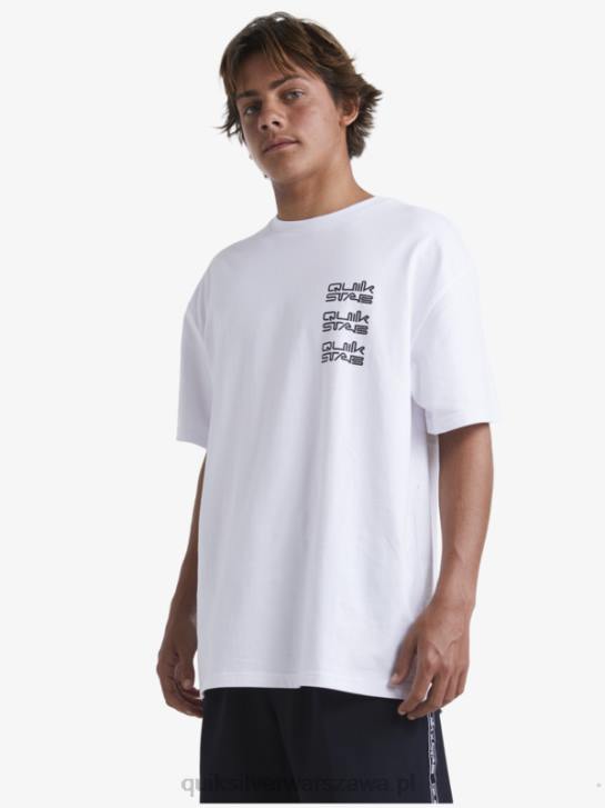 mężczyźni Quiksilver x Stab podkoszulek 4DBV1668 biały