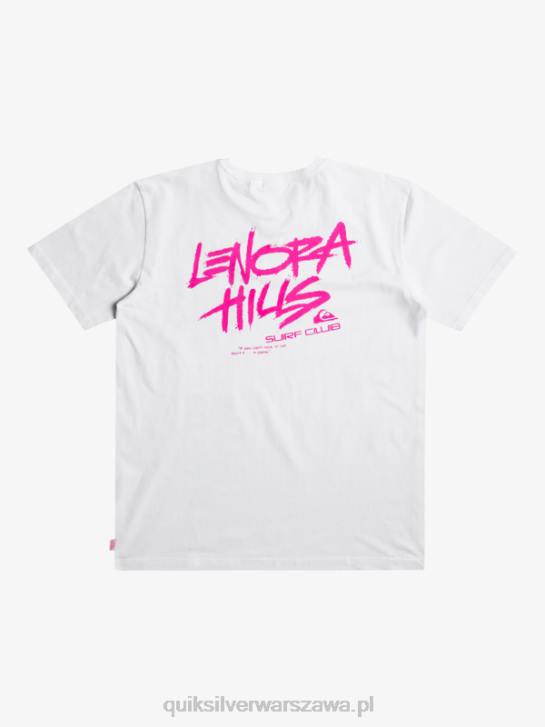 mężczyźni Quiksilver x Stranger koszulka rzeczy Lenora 4DBV1839 biały