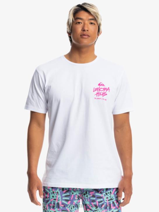 mężczyźni Quiksilver x Stranger koszulka rzeczy Lenora 4DBV1839 biały