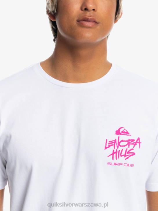 mężczyźni Quiksilver x Stranger koszulka rzeczy Lenora 4DBV1839 biały