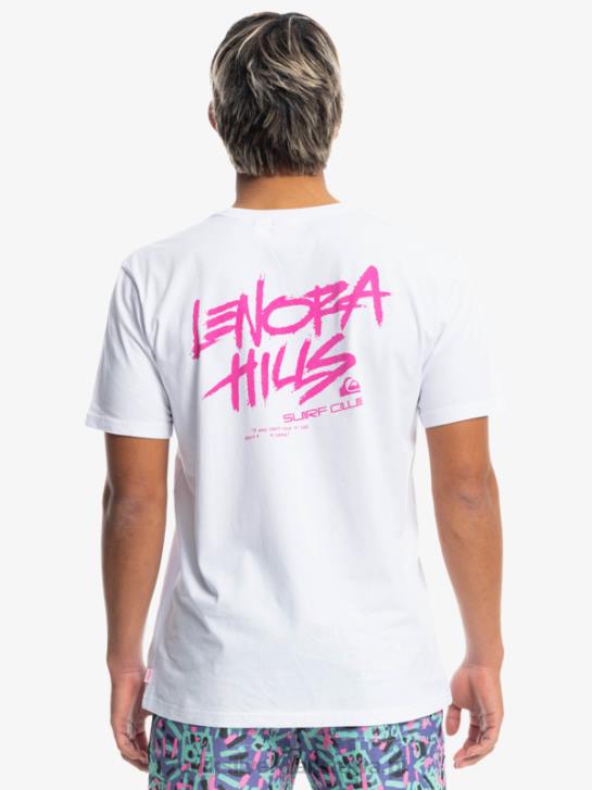 mężczyźni Quiksilver x Stranger koszulka rzeczy Lenora 4DBV1839 biały