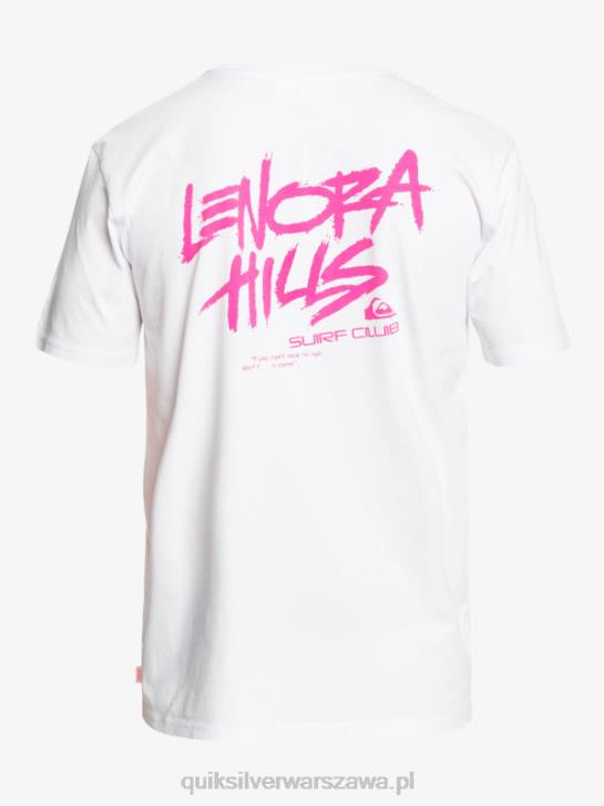 mężczyźni Quiksilver x Stranger koszulka rzeczy Lenora 4DBV1839 biały