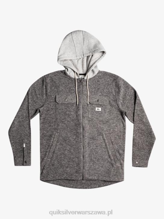 mężczyźni Quiksilver Super pęczniejąca polarowa kurtka zapinana na suwak 4DBV1472 ciemnoszary wrzos