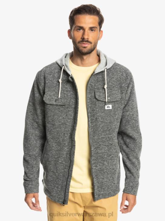 mężczyźni Quiksilver Super pęczniejąca polarowa kurtka zapinana na suwak 4DBV1472 ciemnoszary wrzos