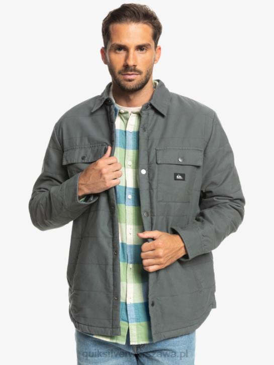 mężczyźni Quiksilver płócienna kurtka typu downrail 4DBV1566 Stalowa brama