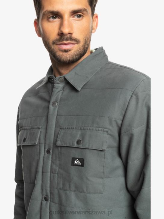 mężczyźni Quiksilver płócienna kurtka typu downrail 4DBV1566 Stalowa brama