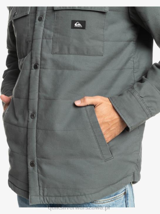 mężczyźni Quiksilver płócienna kurtka typu downrail 4DBV1566 Stalowa brama