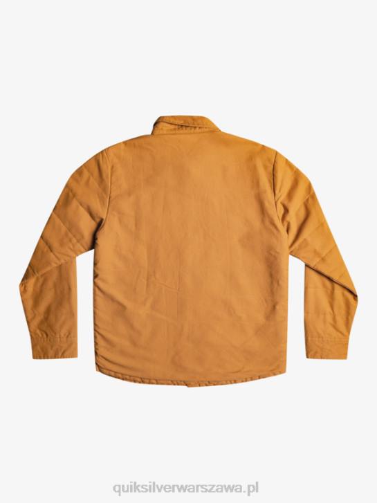 mężczyźni Quiksilver płócienna kurtka typu downrail 4DBV1567 brązowy cukier