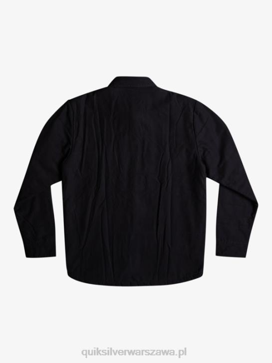 mężczyźni Quiksilver płócienna kurtka typu downrail 4DBV1568 czarny