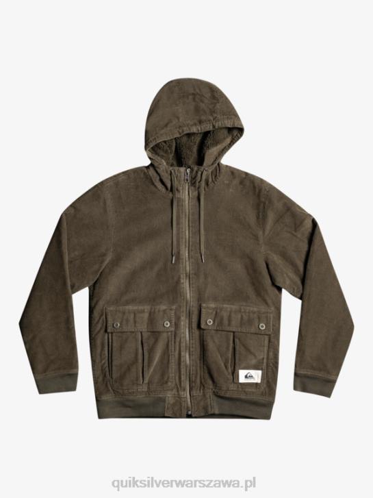 mężczyźni Quiksilver potrójna sztruksowa kurtka 4DBV1557 liść winogronowy