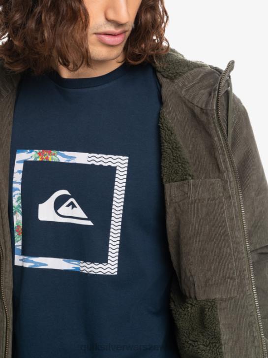 mężczyźni Quiksilver potrójna sztruksowa kurtka 4DBV1557 liść winogronowy