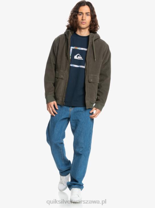 mężczyźni Quiksilver potrójna sztruksowa kurtka 4DBV1557 liść winogronowy