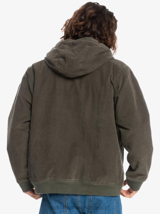 mężczyźni Quiksilver potrójna sztruksowa kurtka 4DBV1557 liść winogronowy