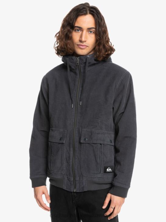 mężczyźni Quiksilver potrójna sztruksowa kurtka 4DBV1558 asfalt