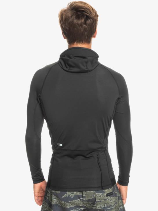mężczyźni Quiksilver Rashguard Storm Tripper z długim rękawem 4DBV1836 czarny