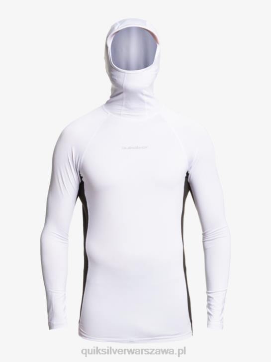 mężczyźni Quiksilver Rashguard Storm Tripper z długim rękawem 4DBV1837 biały