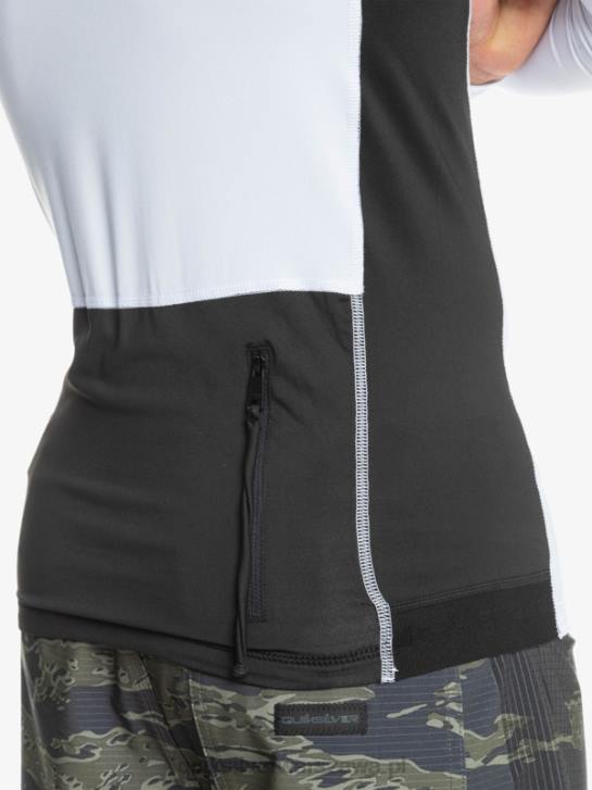 mężczyźni Quiksilver Rashguard Storm Tripper z długim rękawem 4DBV1837 biały