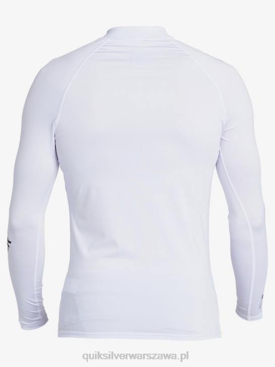mężczyźni Quiksilver Rashguard wszechczasów z długim rękawem upf 50 4DBV1429 biały