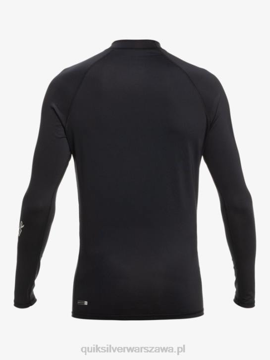 mężczyźni Quiksilver Rashguard wszechczasów z długim rękawem upf 50 4DBV817 czarny