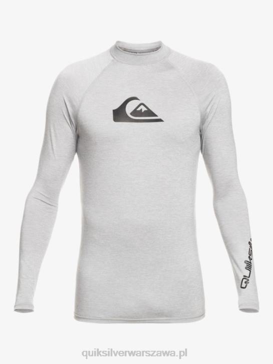 mężczyźni Quiksilver Rashguard wszechczasów z długim rękawem upf 50 4DBV819 wrzos ze śniegiem