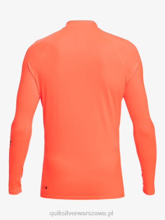 mężczyźni Quiksilver Rashguard wszechczasów z długim rękawem upf 50 4DBV821 ognisty koral