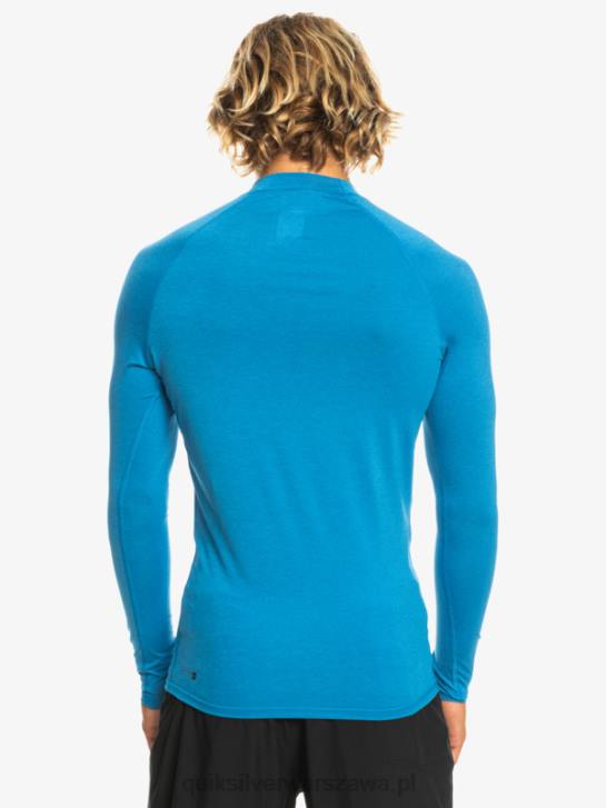 mężczyźni Quiksilver Rashguard wszechczasów z długim rękawem upf 50 4DBV822 niebieski wrzos do nurkowania