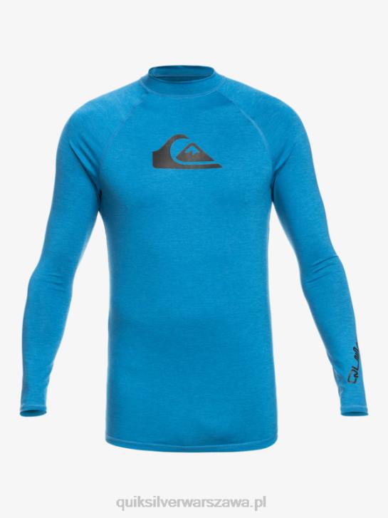 mężczyźni Quiksilver Rashguard wszechczasów z długim rękawem upf 50 4DBV823 Vallarta niebieski wrzos