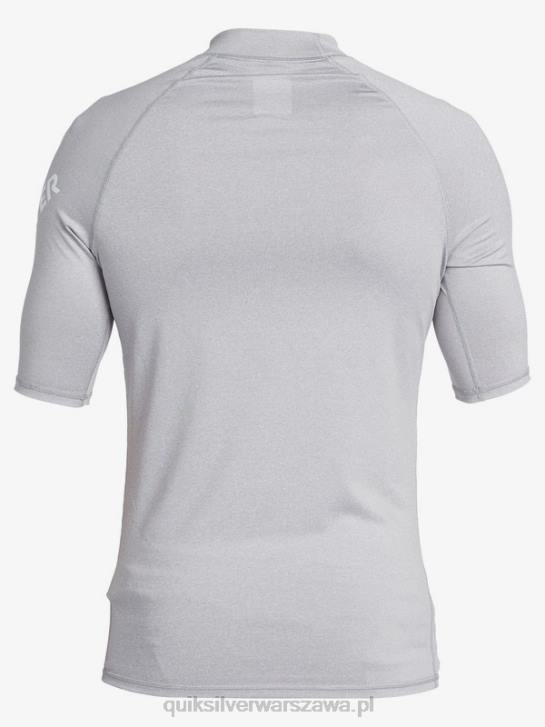 mężczyźni Quiksilver Rashguard wszechczasów z krótkim rękawem upf 50 4DBV1260 wrzos ze śniegiem