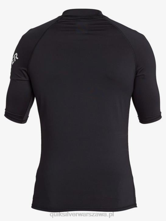 mężczyźni Quiksilver Rashguard wszechczasów z krótkim rękawem upf 50 4DBV1261 czarny